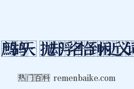 鹧鸪天·抛却浮名恰到闲近义词是什么意思的图片